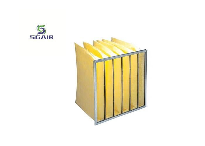 F5 Hepa Bag Air Filter на заказ с прочной структурой H13~H14 Эффективность