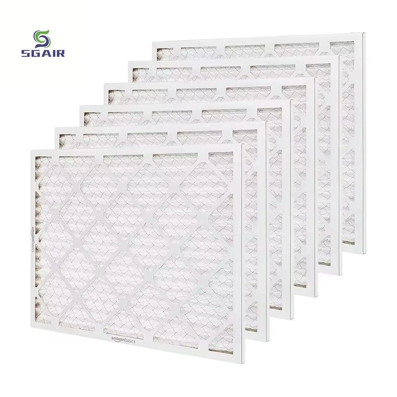 20x25x1 HVAC предварительный воздушный фильтр картонная плетная панель для печи AC